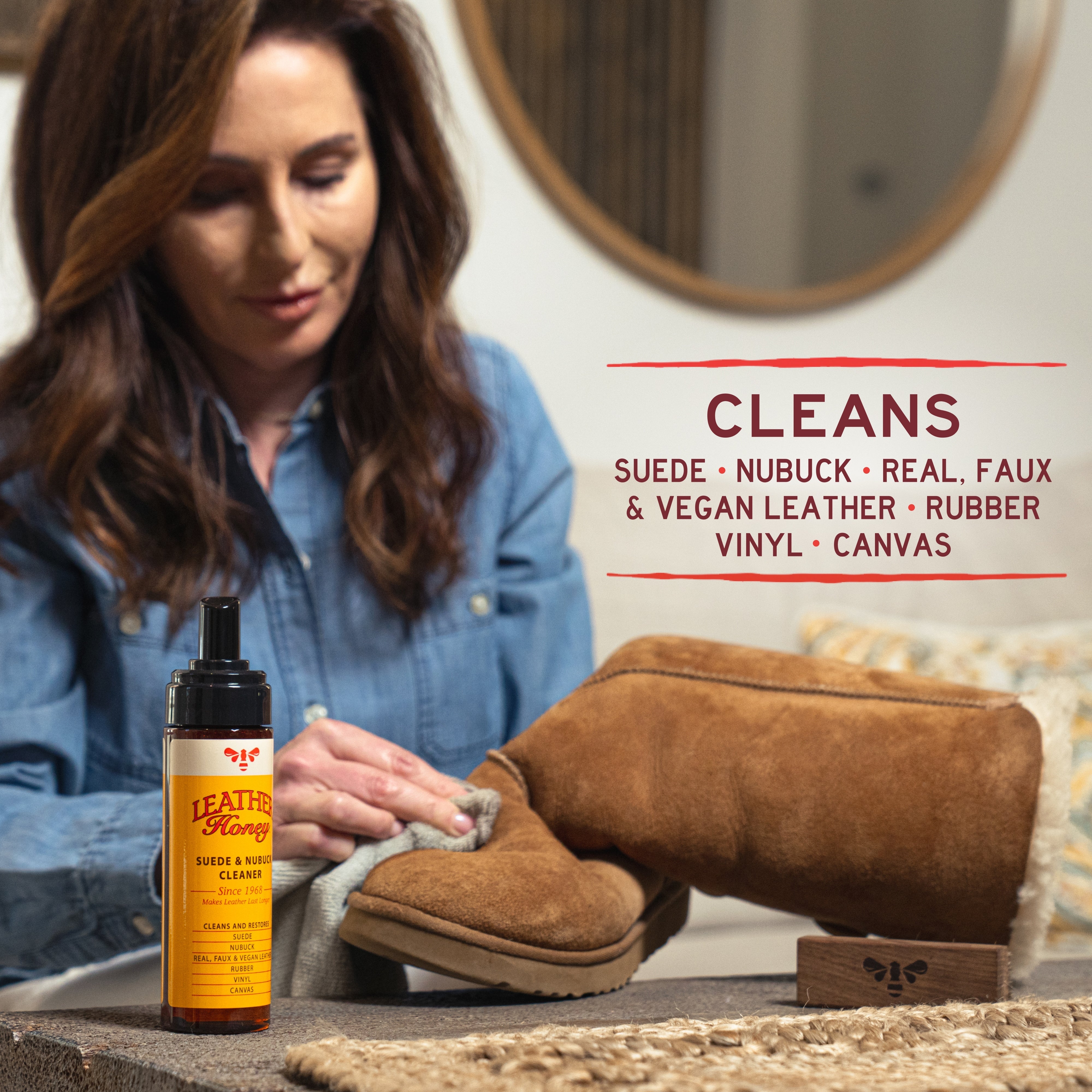 Suede & Nubuck Cleaner Leather Care Leather Honey