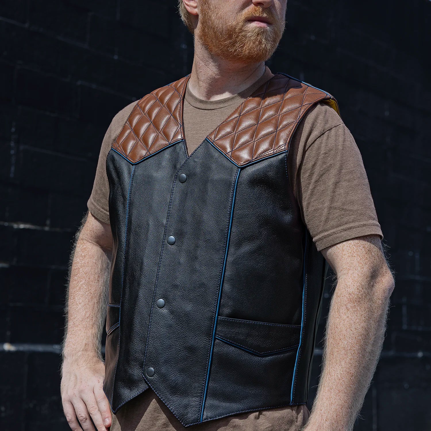 Mens Western Style Custom Vest Custom Builder First Manufacturing Company