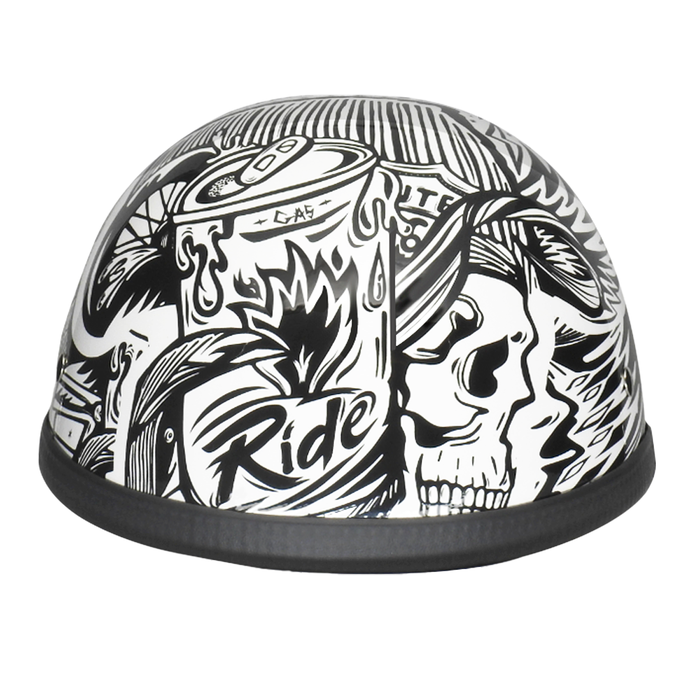 Novelty Eagle- W/ Live Fast NOVELTY GRAPHICS Daytona Helmets