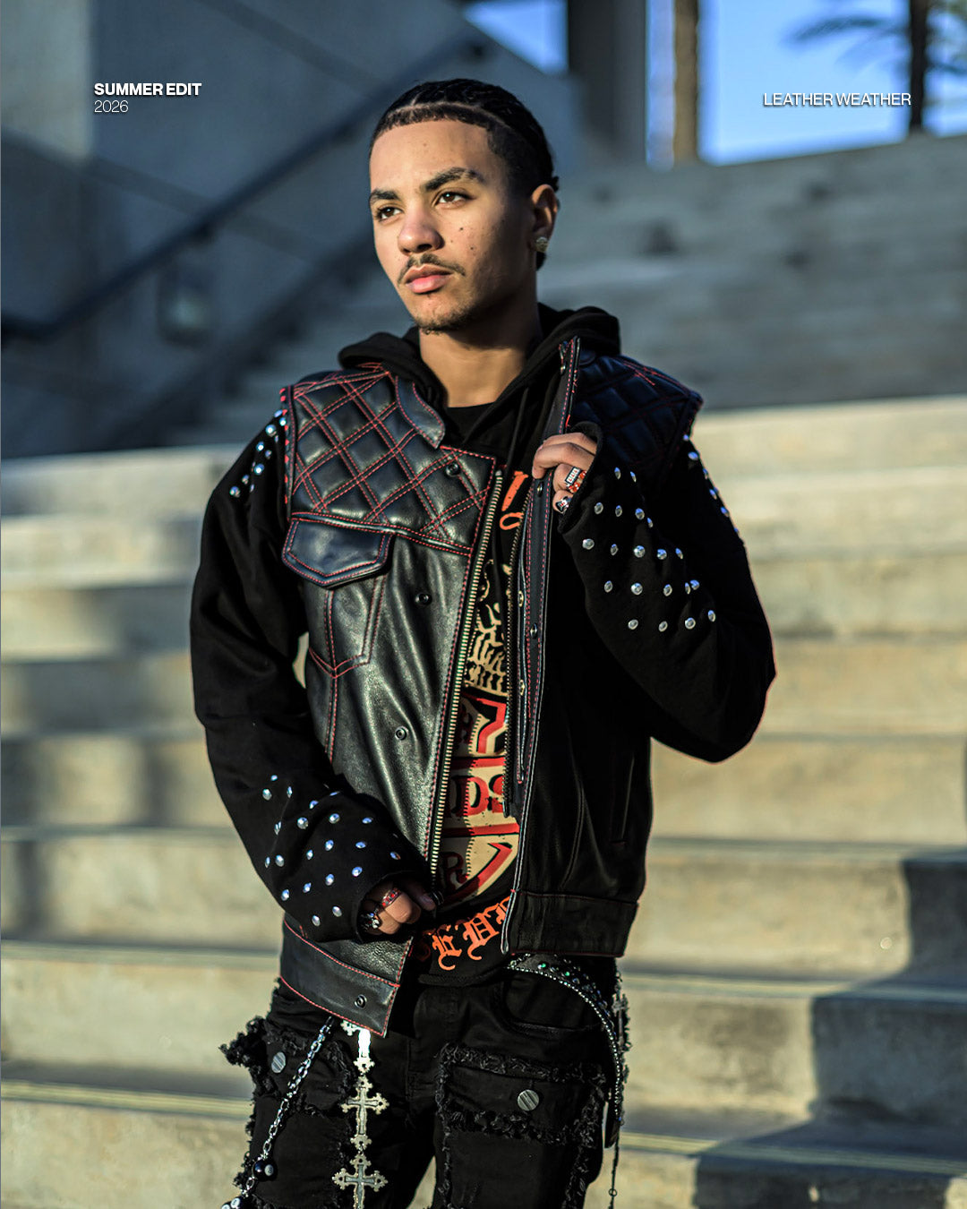 Mesa - Men's Motorcycle Leather Shirt – First MFG Co