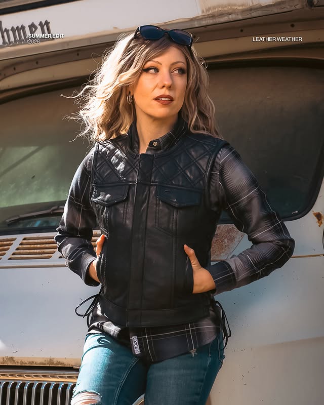 Cutlass - Men's Motorcycle Denim/Leather Jacket