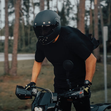 full face motorcycle helmets for men Daytona Detour Helmet - Dual Visor - Dull Black Nylon Strap D Raider Octane Full-Face Helmet, Black