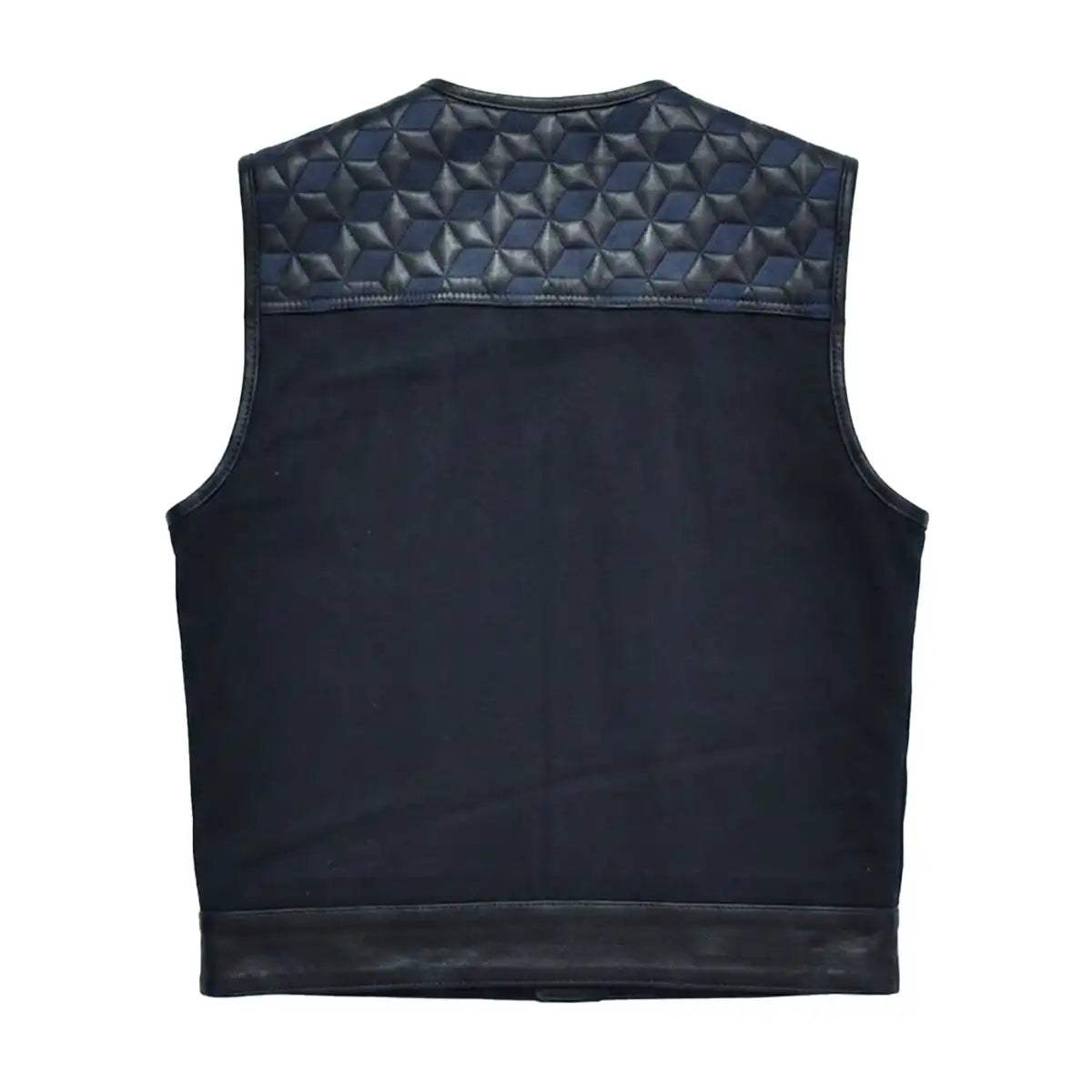 Trailblazer - Men's Leather/Canvas Motorcycle Vest