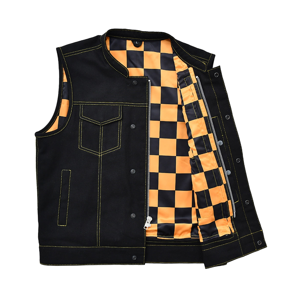 Stormrider - Men's Twill Motorcycle Vest Men's Leather Vest Vests