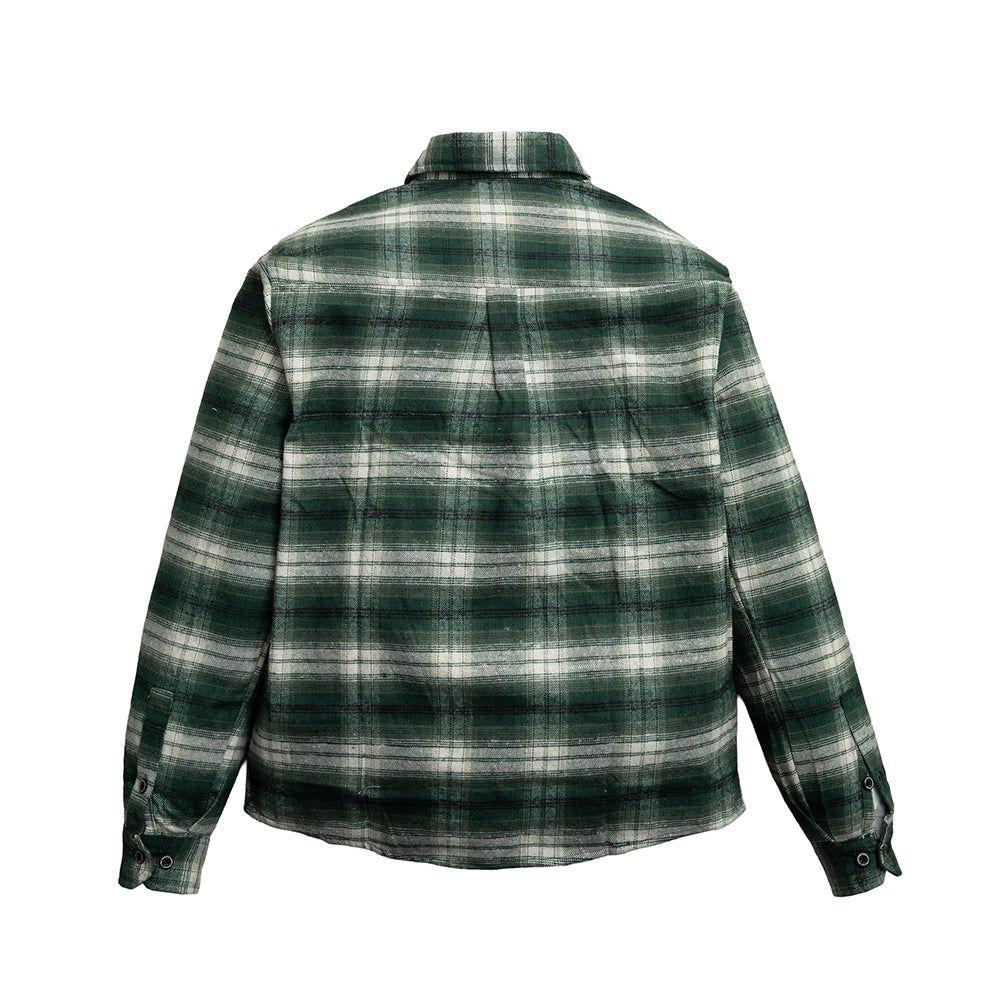 Vintage - Men’s Plaid Canvas Motorcycle flannel Shirt Men's Shirt First Manufacturing Company