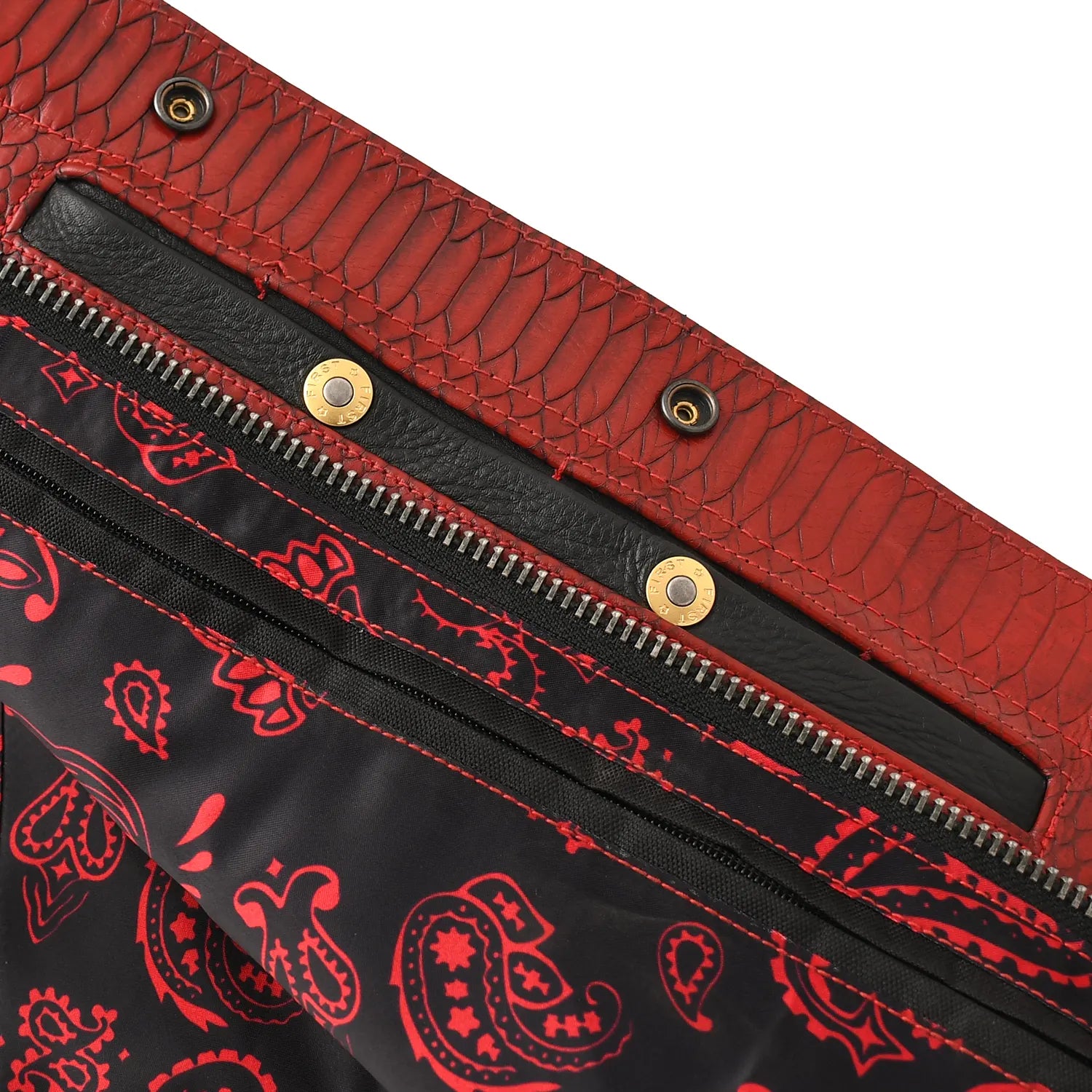 Kingsnake Men’s Motorcycle Leather Vest Men's Leather Vest Vests