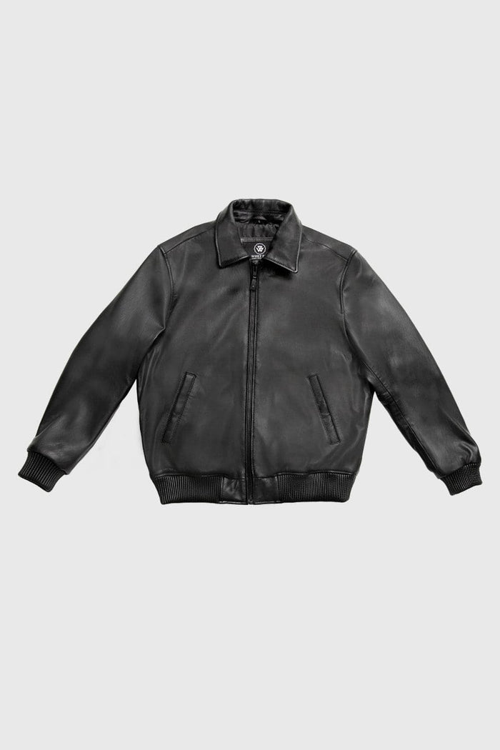 Allister Mens Fashion Leather Jacket Men's New Zealand Lambskin Jacket Whet Blu NYC XS Black 