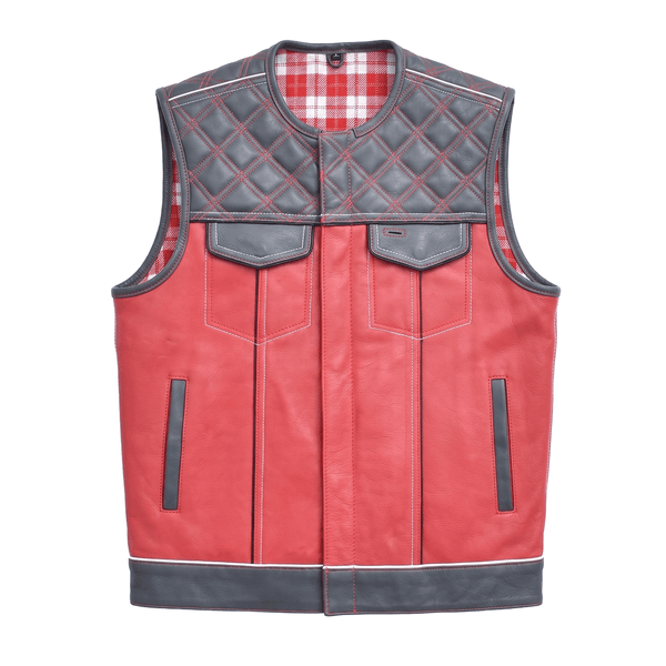 Apex - Men's Leather Motorcycle Vest Men's Leather Vest Vests