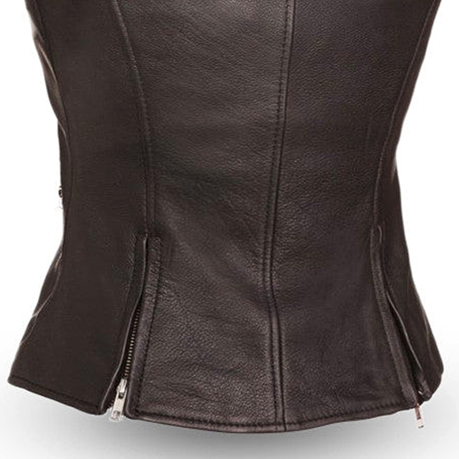 Fairmont Women's Motorcycle Leather Vest Women's Leather Vest First Manufacturing Company