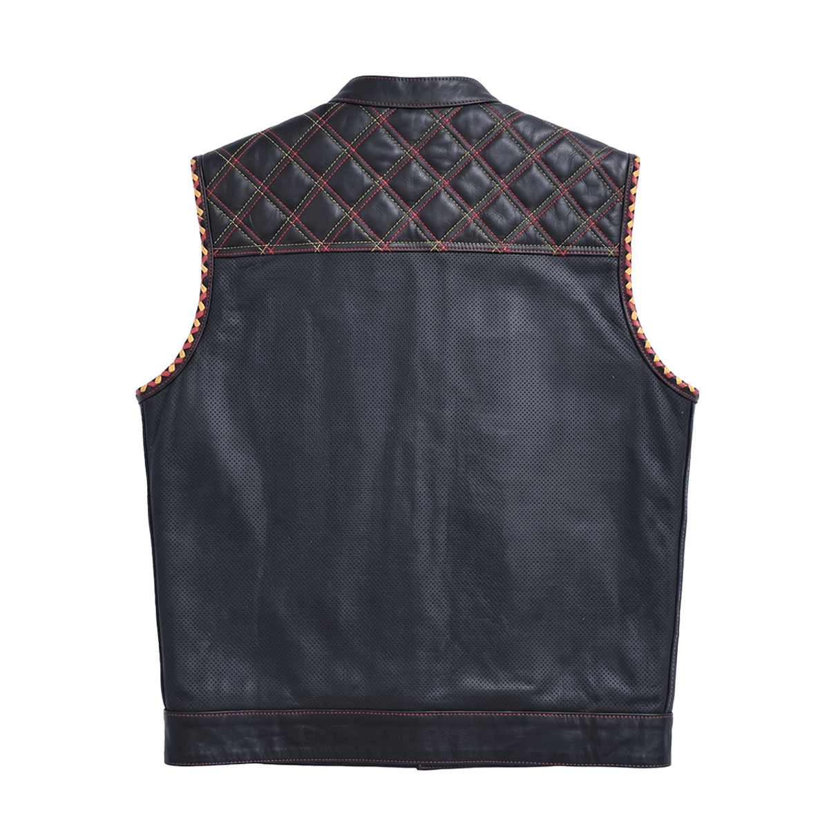Renegade - Men's Perforated Leather Motorcycle Vest