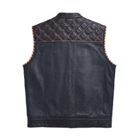 Renegade - Men's Perforated Leather Motorcycle Vest Men's Leather Vest Vests