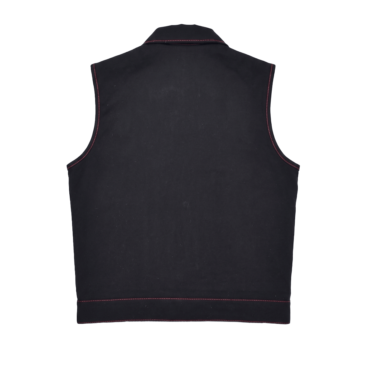 Striker - Men's Black Twill Motorcycle Vest Men's Leather Vest Vests