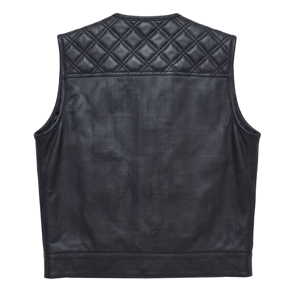 Phantom - Men's Perforated Leather Motorcycle Vest