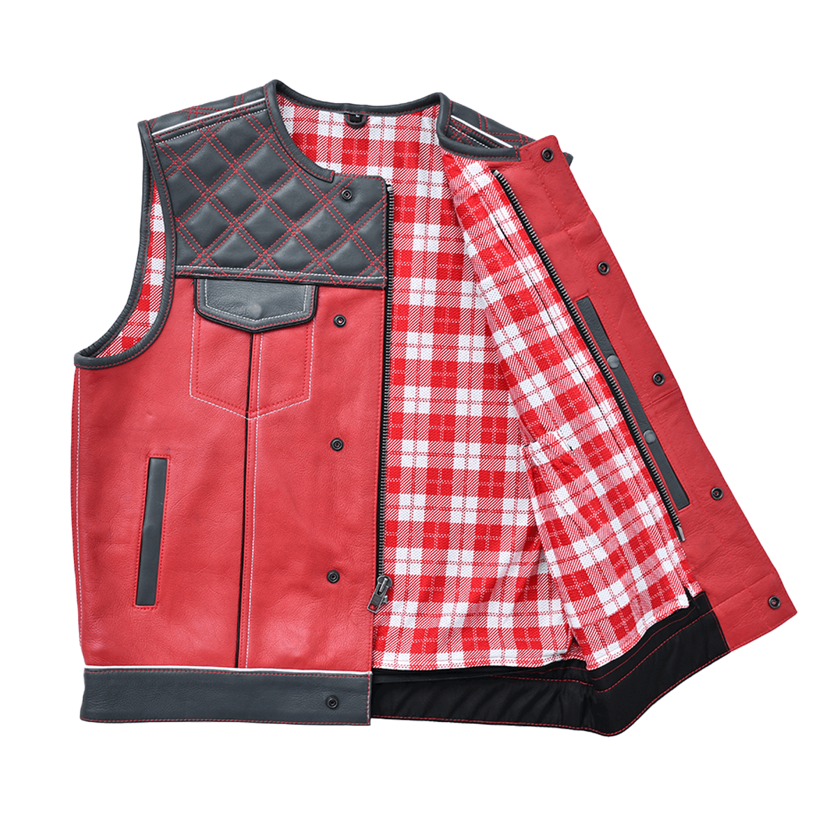 Apex - Men's Leather Motorcycle Vest