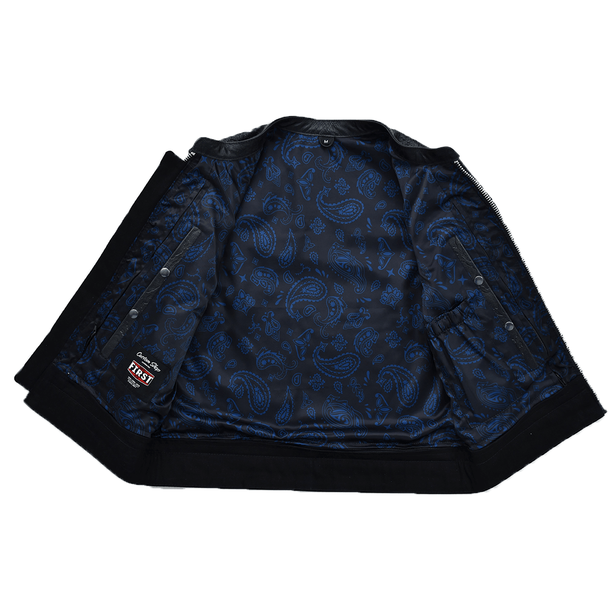 Road Rebel - Men’s Embossed Snake Pattern Motorcycle Vest