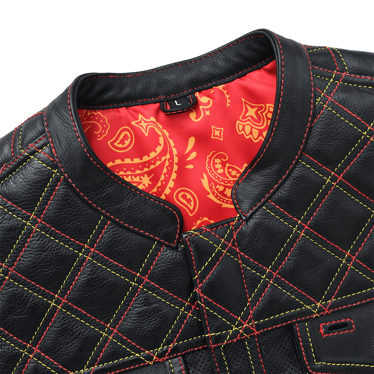 Renegade - Men's Perforated Leather Motorcycle Vest