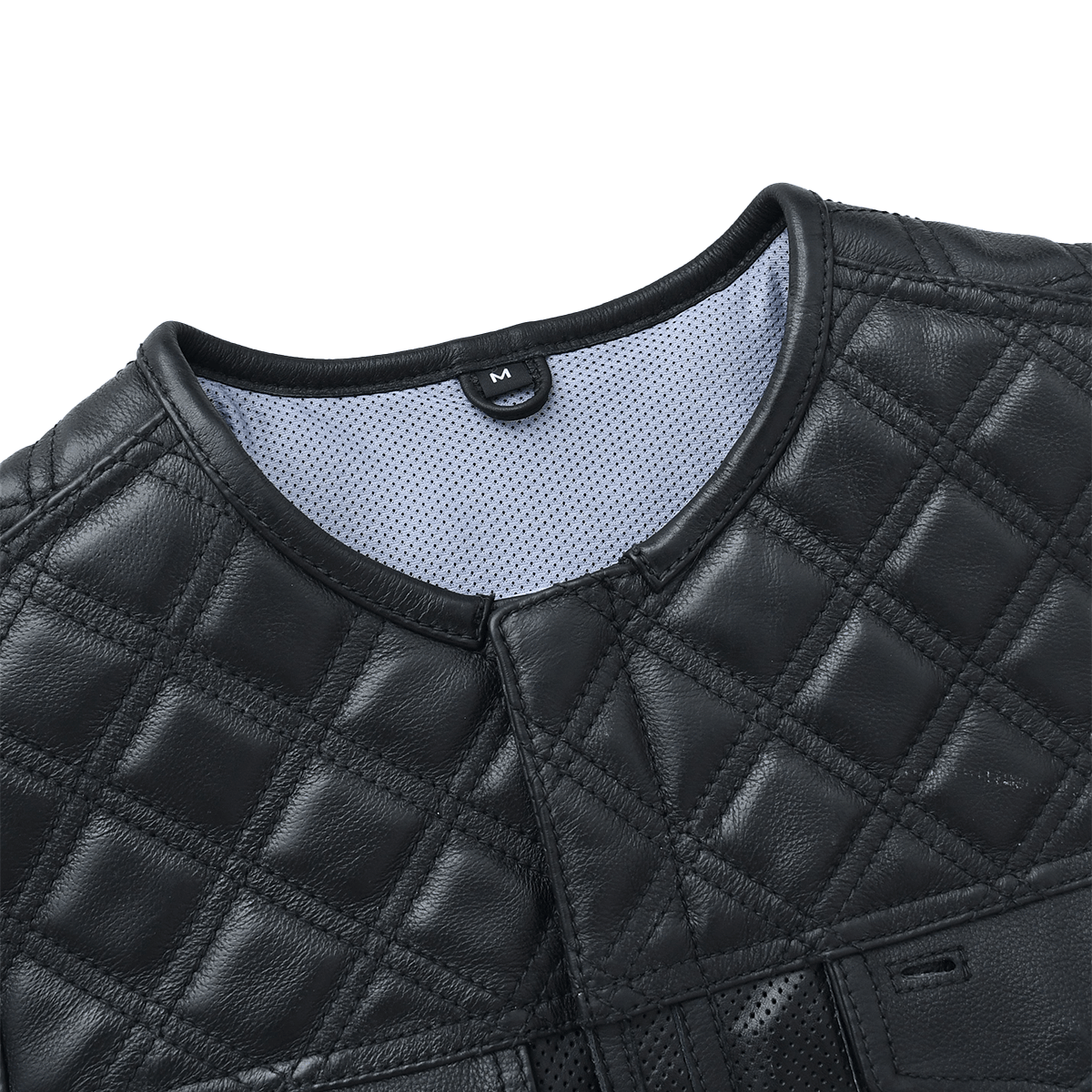 Phantom - Men's Perforated Leather Motorcycle Vest