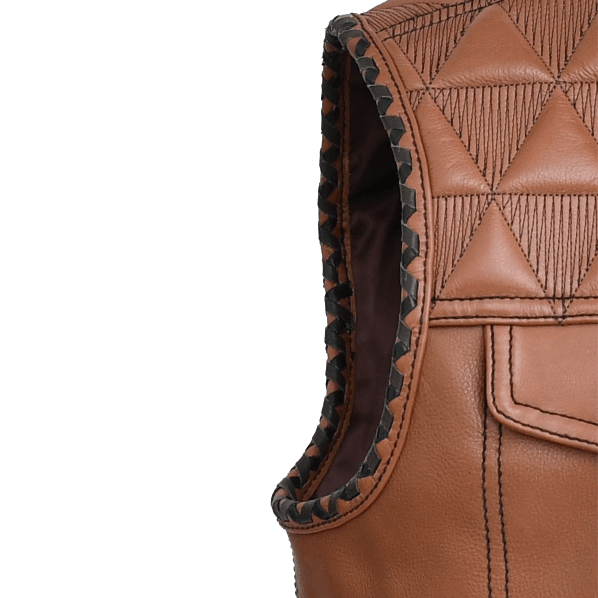 Rustler - Men’s Club-style Motorcycle Leather Vest