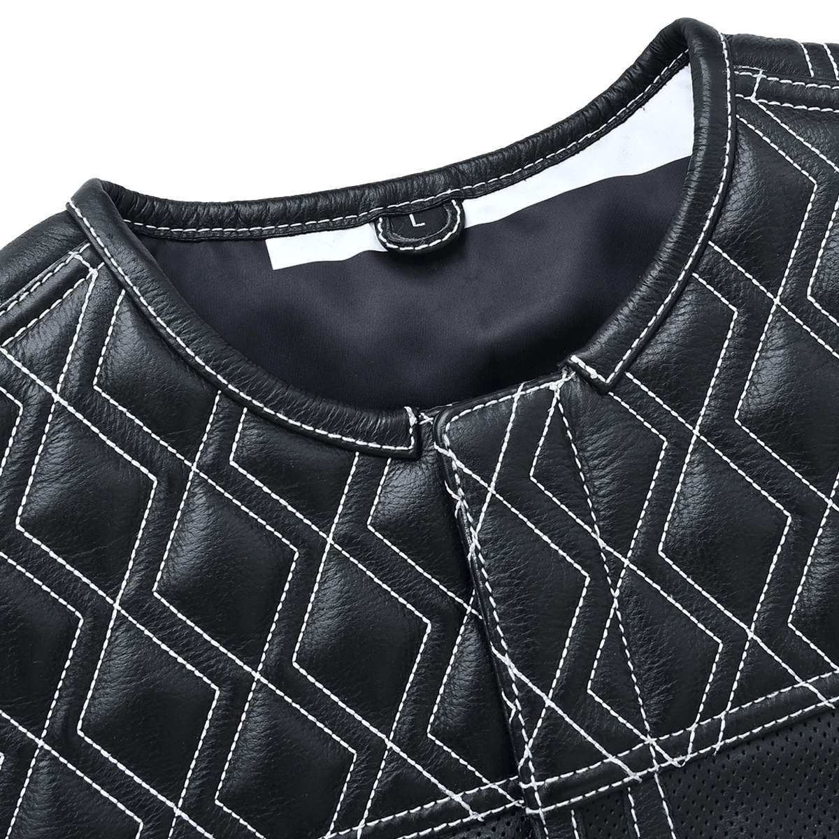 Roadrage - Men's Perforated Leather Motorcycle Vest