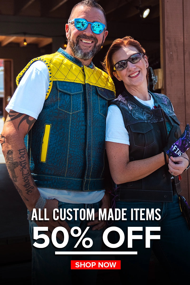 First Manufacturing Logo First MFG Co. - Motorcycle Leather Apparel & Gear Since 1987