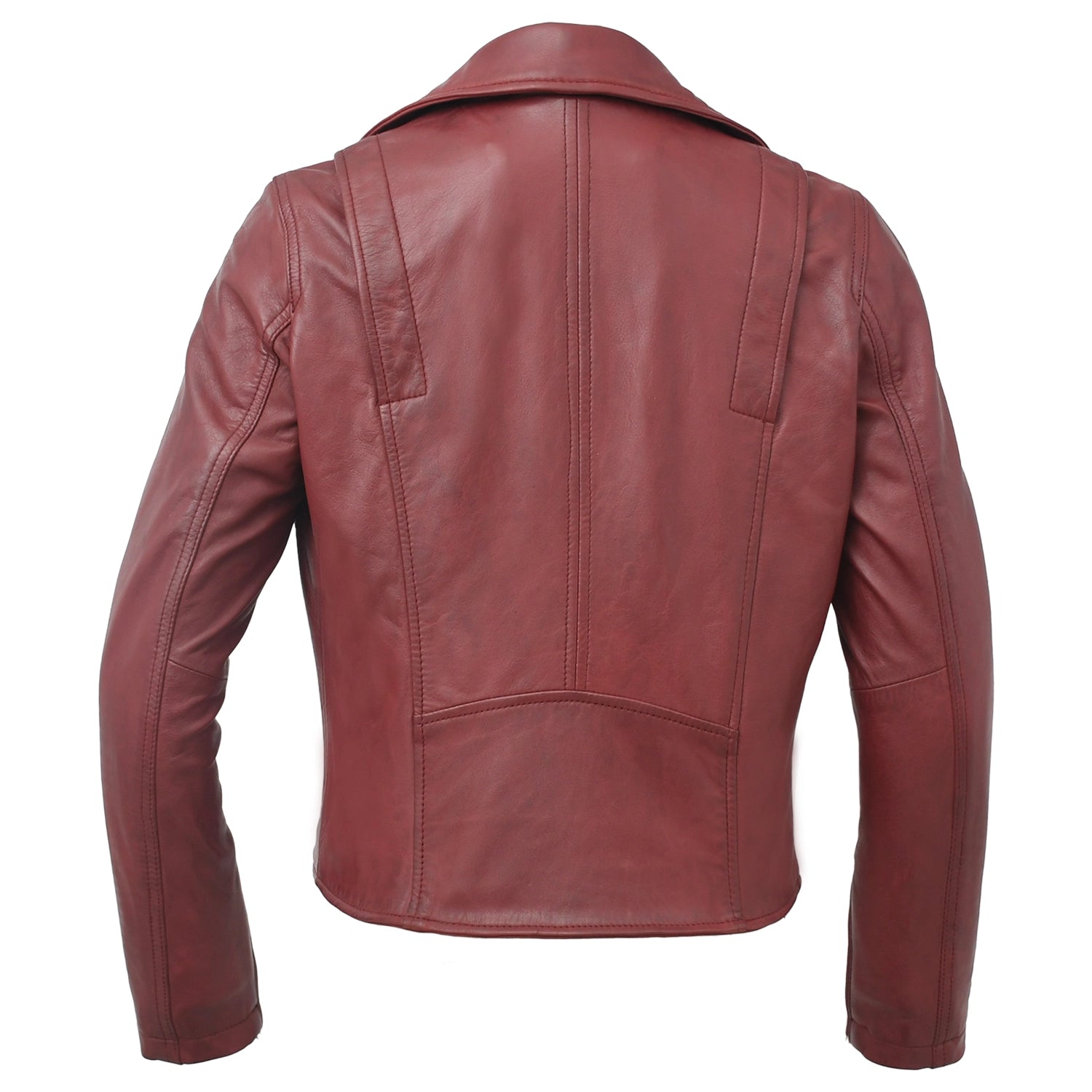 Lennox  Moto Style Leather Jacket Women's Fashion Leather Jacket FMCo   