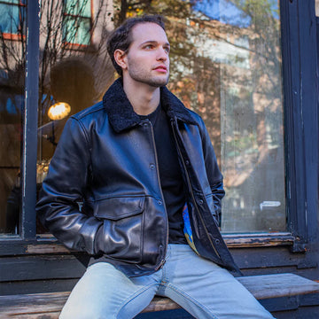 Baron - Men's Fashion Leather Jacket - First MFG Co