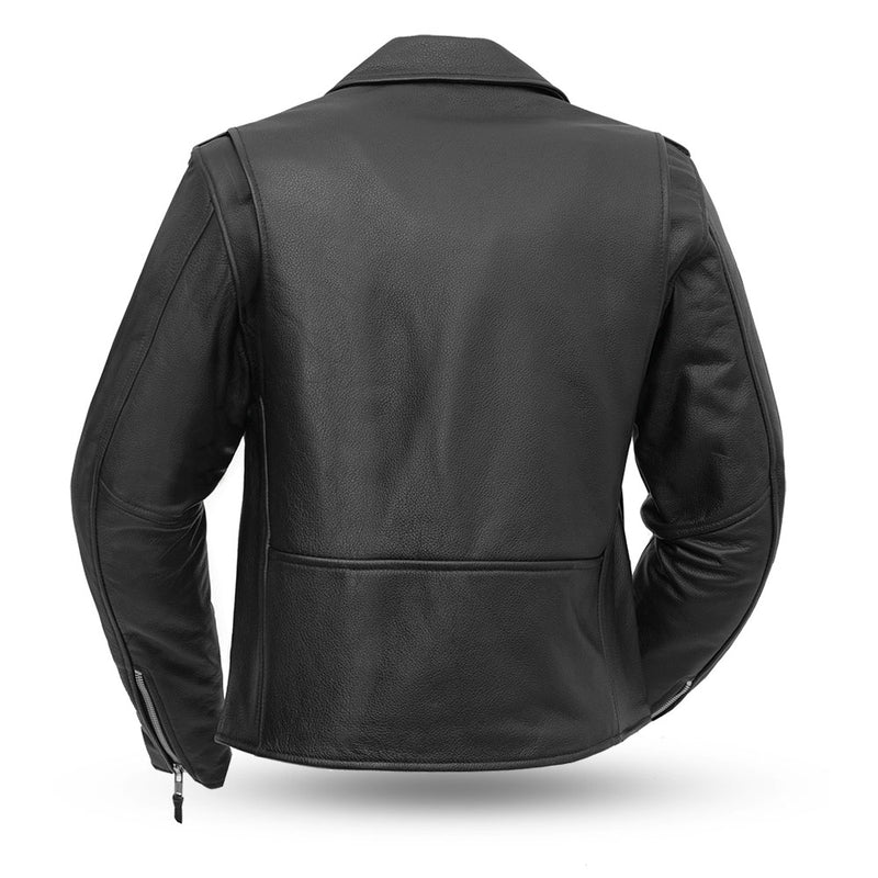 Bikerlicious - Women's Leather Motorcycle Jacket Women's Leather Jacket First Manufacturing Company   