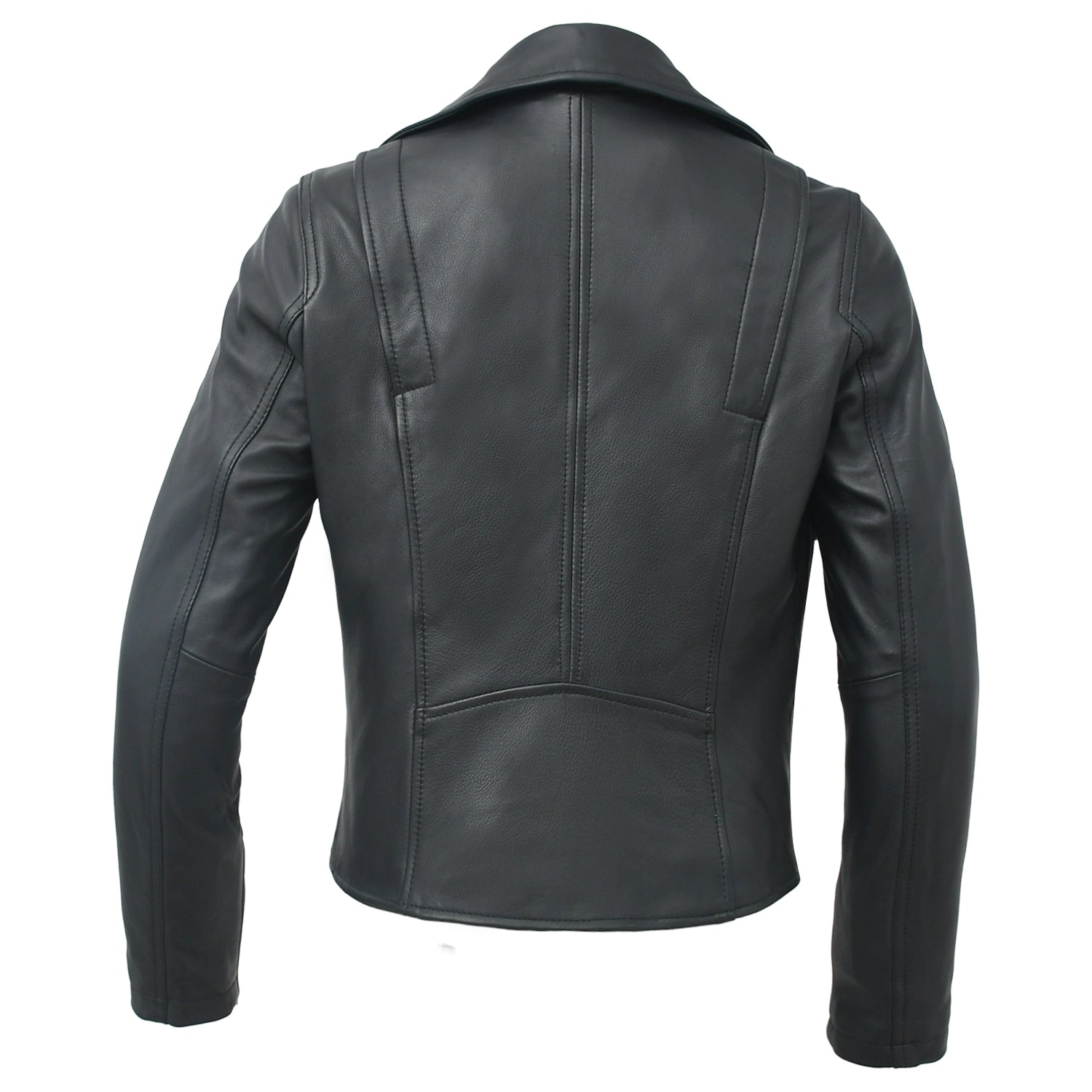 Lennox  Moto Style Leather Jacket Women's Fashion Leather Jacket FMCo   