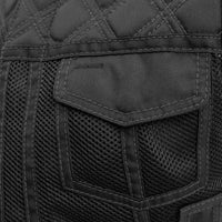 Bonnie Moto Mesh Women's Motorcycle Vest - Diamond Quilt Women's Leather Vest First Manufacturing Company   