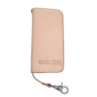 Born Free - Leather Full Size Trucker Wallet Accessories First Manufacturing Company Natural  