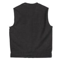 Born Free Men's Fairfax V2 - Motorcycle Canvas Vest Men's Canvas Vests First Manufacturing Company   