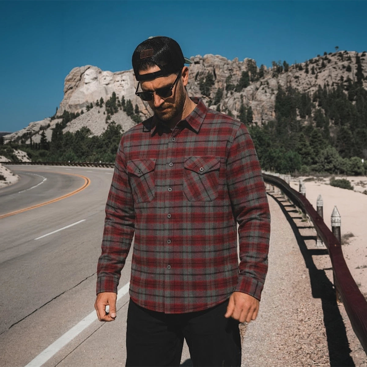 Vintage - Men’s Plaid Motorcycle flannel Shirt