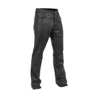 Commander Men's Leather Motorcycle Pants Men's Leather Pants First Manufacturing Company Black 26