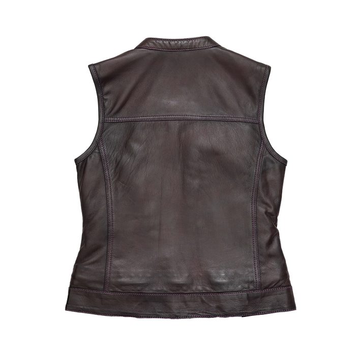 Keystone Women’s Motorcycle Vest Limited Edition Women's Leather Vest First Manufacturing Company   