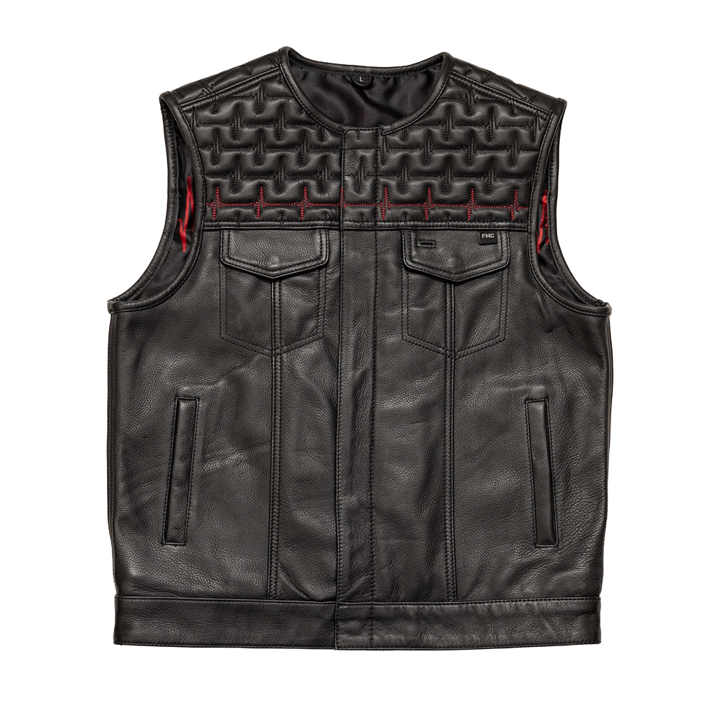 EKG Men's Leather Motorcycle Vest (Limited Edition) – First ...