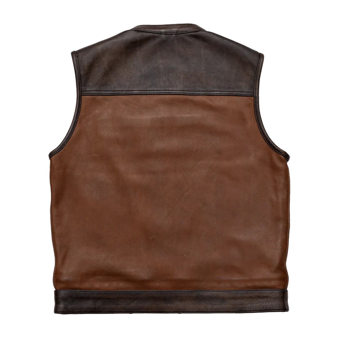 [初期] L.G.B. LEATHER DOWN VEST SIZE2 Gunner Men's Leather Motorcycle Vest (Limited Edition)