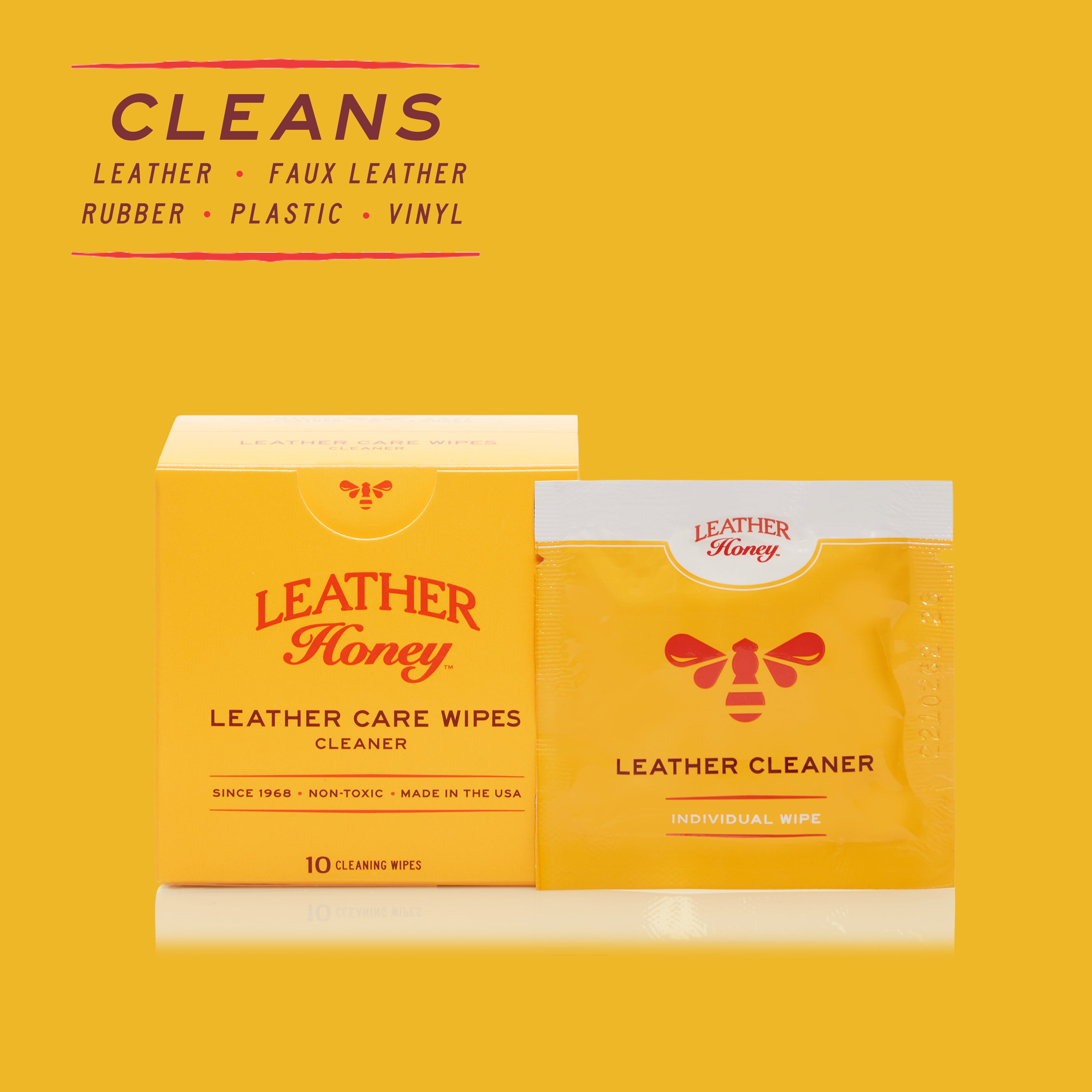 Leather Care Wipes (10 Pack) Leather Care Leather Honey