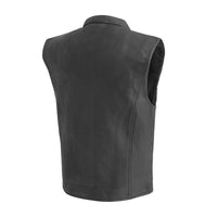 Club House Men's Leather Motorcycle Vest Men's Leather Vest First Manufacturing Company   
