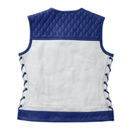 Cobalt Women's Leather Motorcycle Vest - Limited Edition Factory Customs First Manufacturing Company   