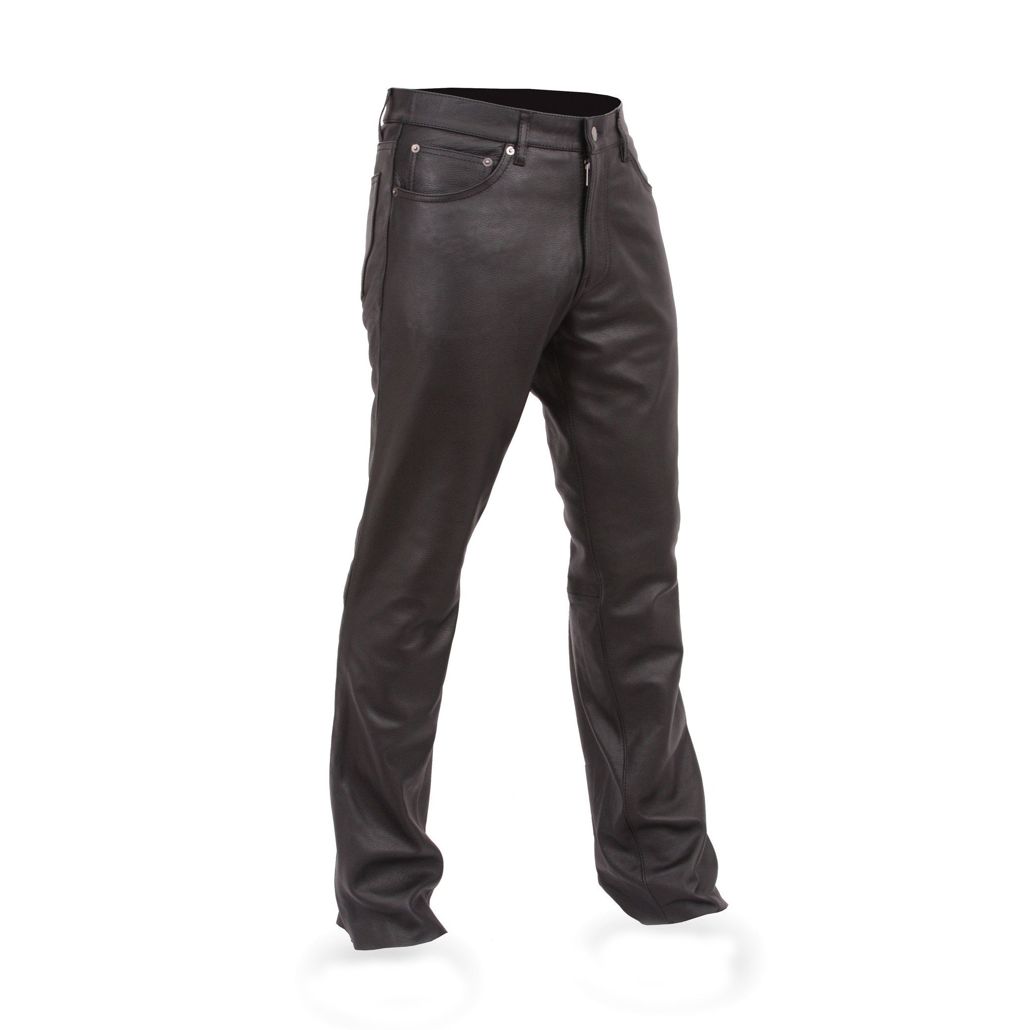First MFG Women's Mid-Rise Premium Cowhide Leather Pants #LP711K