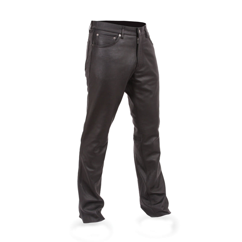 Commander - Men's Leather Motorcycle Pants Men's Leather Pants First Manufacturing Company Black 26 