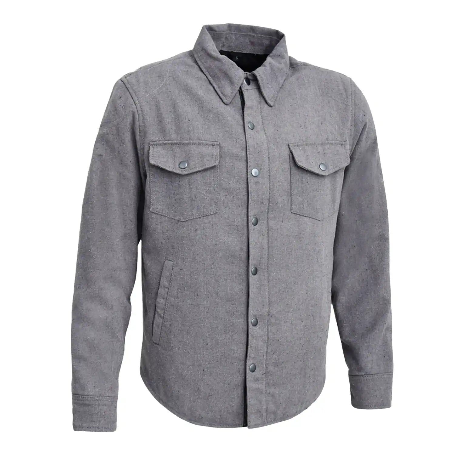 The Moto Shirt - Recycled Canvas Men's Shirt First Manufacturing Company Gray S