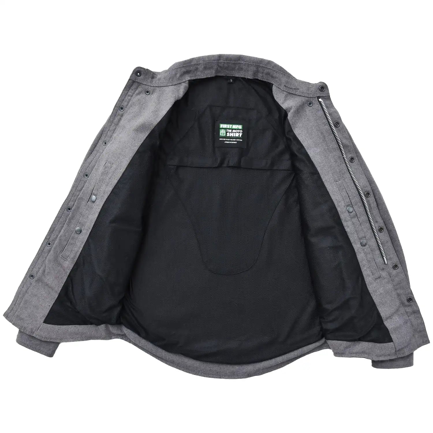 The Moto Shirt - Recycled Canvas Men's Shirt First Manufacturing Company