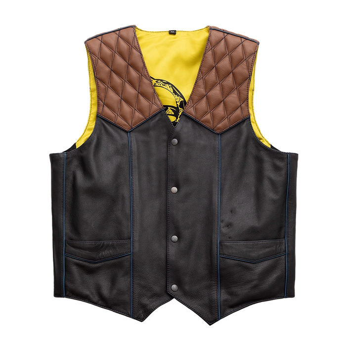 Men's Customs limited edition - Western Style Men's Leather Vest GARAGE SALE Medium  