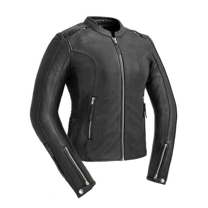 Cyclone - Women's Motorcycle Leather Jacket Women's Leather Jacket First Manufacturing Company XS  