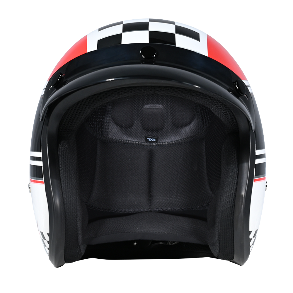 DOT Approved Daytona Cruiser Open Face Motorcycle Helmet - Men, Women & Youth - With Visor & Graphics - W/ Daytona Classic CRUISER - GRAPHICS Daytona Helmets