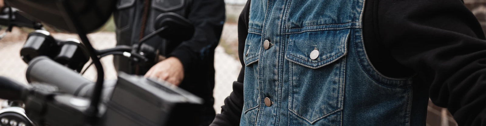 Men’s Denim Motorcycle Vests
