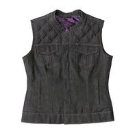 Eclipse Women's Club Style Denim Vest - Limited Edition Factory Customs First Manufacturing Company S  