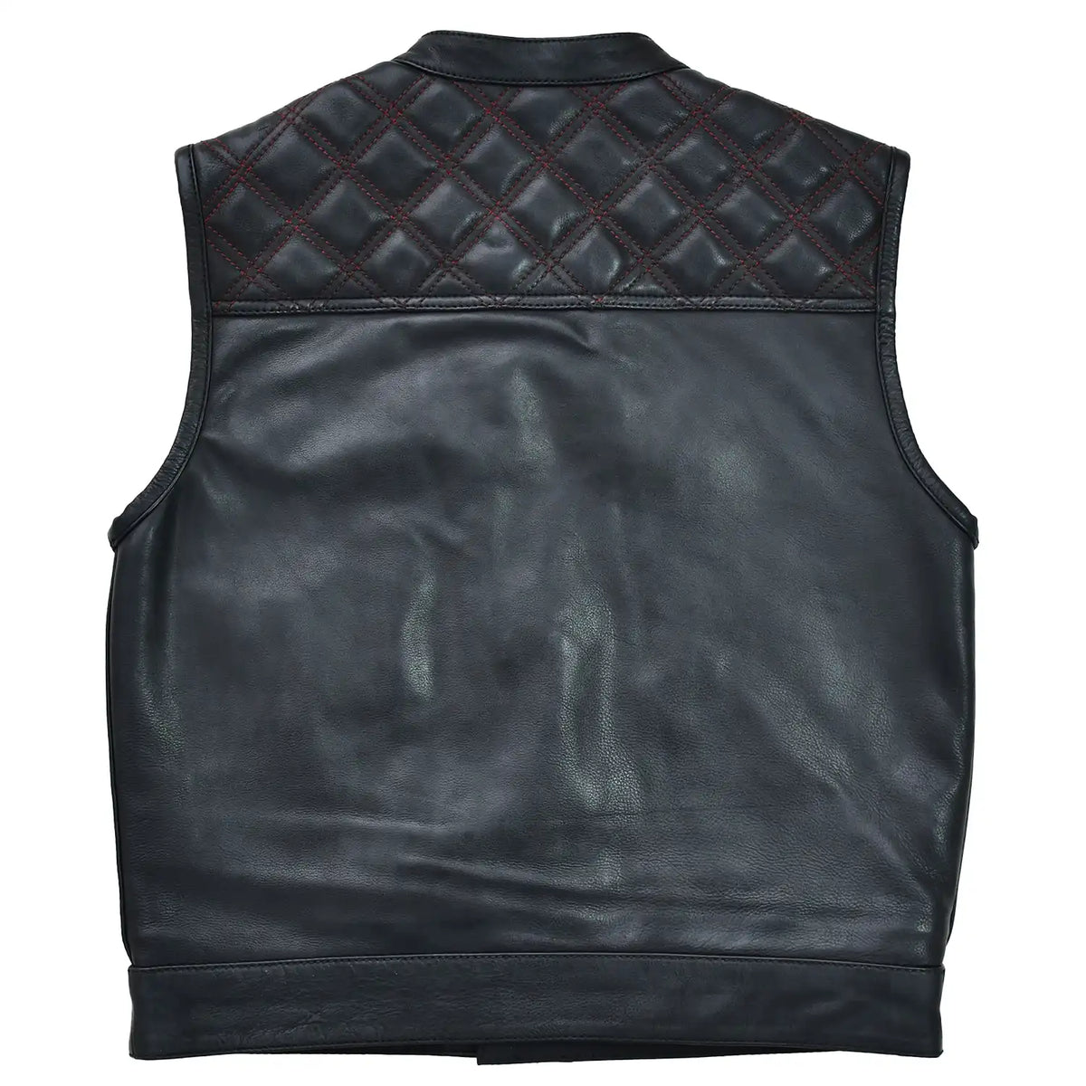 Valor - Men's Club Style Leather Motorcycle Vest Men's Leather Vest Vests