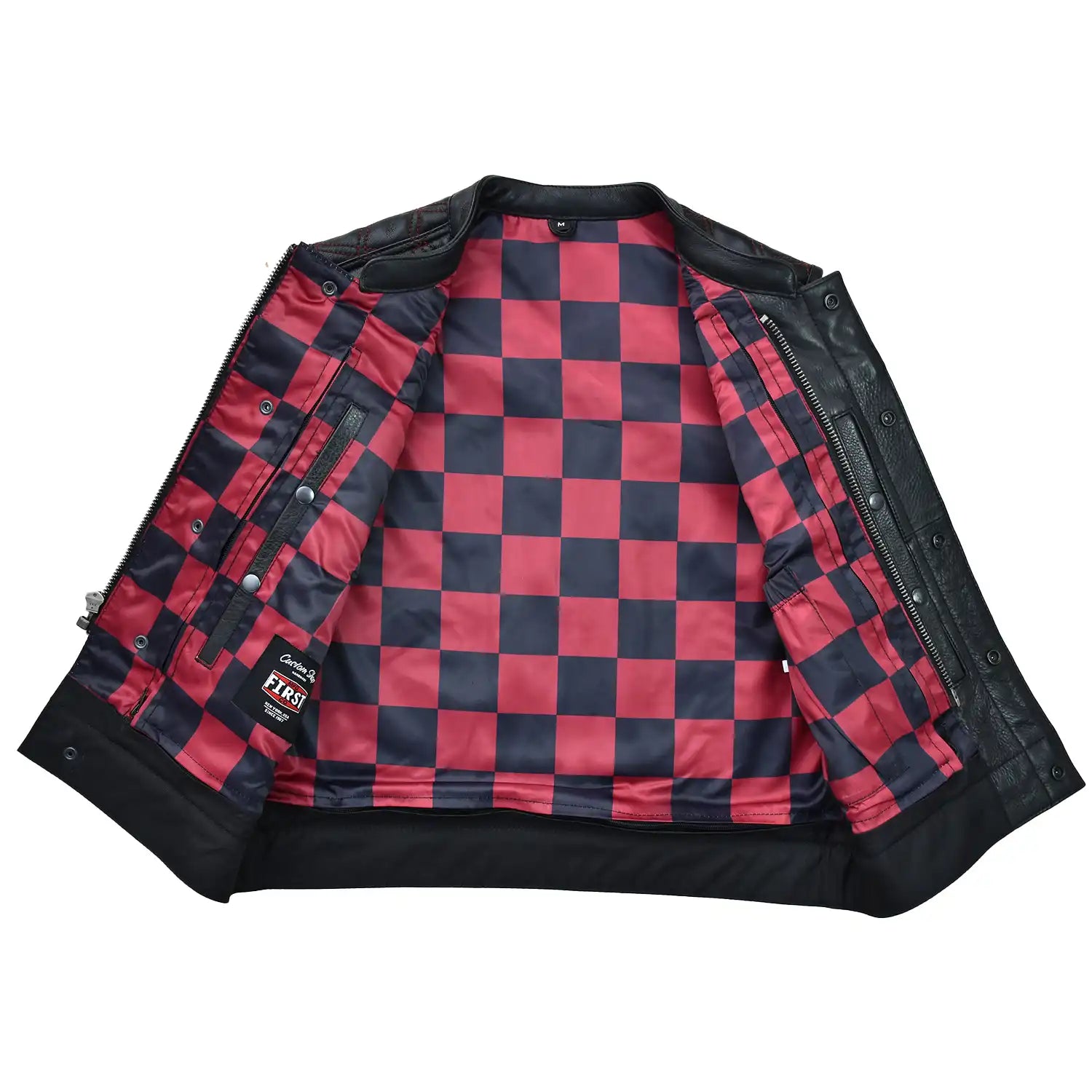 Valor - Men's Club Style Leather Motorcycle Vest